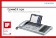 Copyright © Siemens Enterprise Communications 2007. All rights reserved. Juillet 2007 OpenStage Open Unified Communication Devices