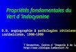 Propriétés fondamentales du Vert d indocyanine D.U. angiographie & pathologies rétiniennes Lariboisière, 1998-1999 T Desmettre, Centre d Imagerie & de