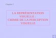 LA REPRÉSENTATION VISUELLE : CHIMIE DE LA PERCEPTION VISUELLE Chapitre 2