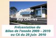 Présentation du Bilan de lannée 2009 – 2010 au CA du 28 Juin 2010 Collège Ray Charles