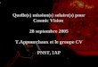 Quelle(s) mission(s) solaire(s) pour Cosmic Vision 28 septembre 2005 T.Appourchaux et le groupe CV PNST, IAP