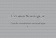 Lexamen Neurologique Dans la consultation ostéopathique 1