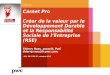 Carnet Pro Créer de la valeur par le Développement Durable et la Responsabilité Sociale de lEntreprise (RSE) Thierry Raes, associé, PwC thierry.raes@fr.pwc.com,