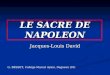 LE SACRE DE NAPOLEON Jacques-Louis David G. BESSET, Collège Marcel Aymé, Dagneux (01)