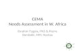CEMA Needs Assessment in W. Africa Ibrahim Togola, PhD & Pierre Dembélé, MFC Nyetaa