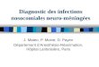 Diagnostic des infections nosocomiales neuro-méningées J. Mateo, P. Moine, D. Payen Département dAnesthésie-Réanimation, Hôpital Lariboisière, Paris