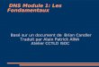 DNS Module 1: Les Fondamentaux Basé sur un document de Brian Candler Traduit par Alain Patrick AINA Atelier CCTLD ISOC