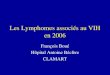 Les Lymphomes associés au VIH en 2006 François Boué Hôpital Antoine Béclère CLAMART