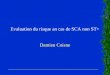 1 Evaluation du risque an cas de SCA non ST+ Damien Coisne