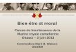 CANADIAN FORCES NON-PUBLIC PROPERTY BIENS NON PUBLICS DES FORCES CANADIENNES Bien-être et moral Commodore Mark B. Watson DGSBM Caisse de bienfaisance de