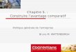 Chapitre 5. : Construire lavantage comparatif Politique générale de lentreprise Bruno M. WATTENBERGH
