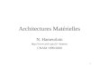 1 Architectures Matérielles N. Hameurlain hameur CNAM 1999/2000