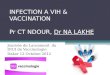 INFECTION A VIH & VACCINATION Pr CT NDOUR, Dr NA LAKHE Journée de Lancement du DIUI de Vaccinologie Dakar 12 Octobre 2012