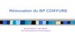 Rénovation du BP COIFFURE Bernard BRAULT, IEN SBSSA Pour information au CFA de Cayenne