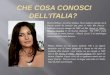Monica Bellucci è unattrice italiana. Ha un rapporto speciale con la Francia perché ha ottenuto una parte in molti film francesi : labbiamo vista per esempio
