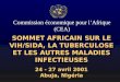 SOMMET AFRICAIN SUR LE VIH/SIDA, LA TUBERCULOSE ET LES AUTRES MALADIES INFECTIEUSES 24 - 27 avril 2001 Abuja, Nigéria Commission économique pour lAfrique