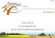 Post 2013 Les propositions de la Commission européenne