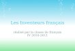 Les Inventeurs français réalisé par la classe de français IV 2010-2011
