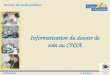 1 Informatisation du dossier de soin au CHSA 20.06.2012 E. Foulon Service de santé publique