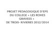 PROJET PEDAGOGIQUE DEPS DU COLLEGE « LES ROHES GRAVEES » DE TROIS- RIVIERES 2012/2014