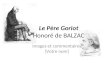 Le Père Goriot Honoré de BALZAC Images et commentaires [Votre nom]
