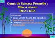Cours de Syntaxe Formelle : Mise à niveau DEA / DES Sommaire : Cours VII : la théorie des adverbes Exercices du cours VIIExercices du cours VII Corrigés