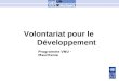 Volontariat pour le Développement Programme VNU - Mauritanie
