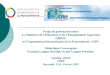 Projet de partenariat entre Le Ministère de lEducation et de lEnseignement Supérieur (MEES) et lOrganisation Internationale de la Francophonie (OIF) Didactique