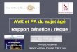 AVK et FA du sujet âgé Rapport bénéfice / risque Michel Chuzeville Hôpital Antoine Charial, CHU Lyon
