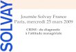 Journée Solvay France Paris, mercredi 25 mars 2009 CRISE : du diagnostic à lattitude managériale