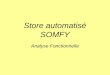 Store automatisé SOMFY Analyse Fonctionnelle. Frontière de létude Dispositif automatique qui protège de lexposition aux rayons du soleil