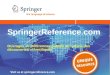 SpringerReference.com Ouvrages de Références publiés au rythme des découvertes scientifiques
