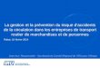 La gestion et la prévention du risque daccidents de la circulation dans les entreprises de transport routier de marchandises et de personnes Rabat, 18