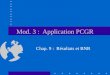 Mod. 3 : Application PCGR Chap. 9 : Résultats et BNR