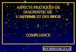 ASPECTS PRATIQUES DE DIAGNOSTIC DE LASTHME ET DES BPCO COMPLIANCE Dr F. FIEVET CHC 27-1-11