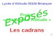 Lycée dAltitude 05100 Briançon Projet « Horloges dAltitude » Les cadrans F
