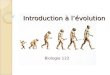 Introduction à lévolution Biologie 122. Manuel vert, p.113