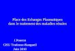 Place des Echanges Plasmatiques dans le traitement des maladies rénales J.Pourrat CHU Toulouse-Rangueil Juin 2010