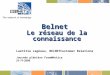 Belnet Le réseau de la connaissance Laetitia Lagneau, BELNETCustomer Relations Journée plénière Form@Hetice 21-11-2006