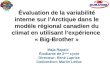 Évaluation de la variabilité interne sur lArctique dans le modèle régional canadien du climat en utilisant lexpérience « Big-Brother » Maja Rapaić Étudiante