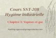 Cours SST-208 Hygiène industrielle Chapitre 3: Vapeurs et gaz Vanhiep.nguyen@groupeteknika.com