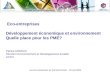 Les Eco-entreprises de Franche-Comté – 28 mai 2009 Eco-entreprises Développement économique et environnement Quelle place pour les PME? Patrice ARNOUX