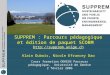SUPPREM : Parcours pédagogique et édition de paquet SCORM  Alain Dubois, Nicole Efrancey Dao  Cours formation