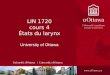 LIN 1720 cours 4 États du larynx University of Ottawa