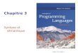 ISBN 0-321-49362-1 Chapitre 3 Syntaxe et sémantique