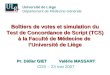 Boîtiers de votes et simulation du Test de Concordance de Script (TCS) à la Faculté de Médecine de lUniversité de Liège Pr. Didier GIET Valérie MASSART