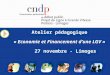Atelier pédagogique « Economie et Financement dune LGV » 27 novembre - Limoges