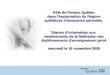 Rôle de Revenu Québec dans limplantation du Régime québécois dassurance parentale Séance dinformation aux représentants de la fédération des établissements