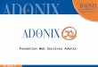 Www.adonix.fr Formation Web Services Adonix. Groupe ADONIX // 2  Sommaire  1. Présentation  2. Principe de fonctionnement  3. Installation