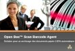Open Bee™ Scan Barcode Agent Solution pour un archivage des documents papier 100% automatique